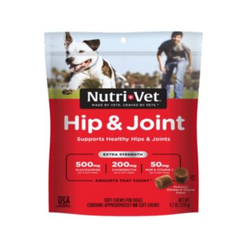 Nutri-Vet Dog Care - Hip & Joint Extra Strength Soft Chews 4.2oz