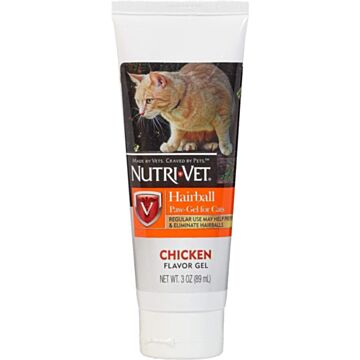 Nutri-Vet Hairball Paw-Gel for Cats - Chicken Liver Flavor 
