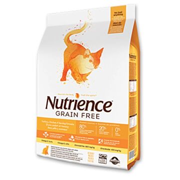Nutrience Grain Free Cat Dry Food - Turkey Chicken & Herring 5.5lb