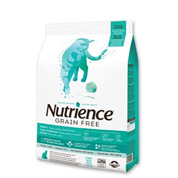 Nutrience Grain Free Cat Dry Food - Indoor - Turkey & Chicken & Duck 5.5lb