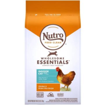 Nutro Cat Food - Adult - Indoor - Chicken & Whole Brown Rice 3lb