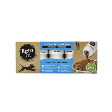 Earthz Pet Dog Supplement for Medium Large Breed - New Zealand Fish Vitality Gravy 50ml x 5pc