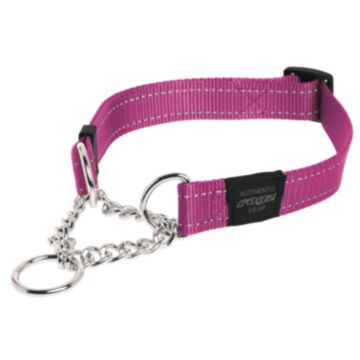 ROGZ Obedience Half-Check Collar - Pink - M
