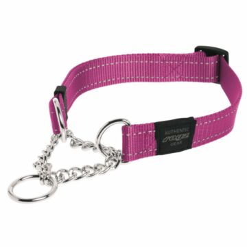 ROGZ Obedience Half-Check Collar - Pink - L