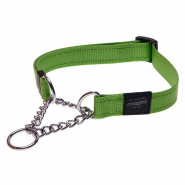 ROGZ Obedience Half-Check Collar - Lime Green - M