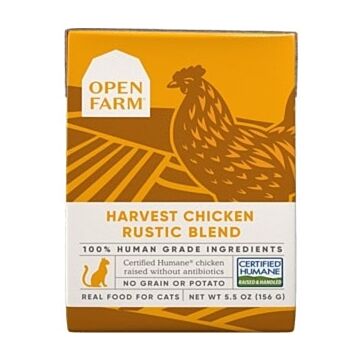 OPEN FARM Cat Pouch - Rustic Blend - Harvest Chicken 5.5oz