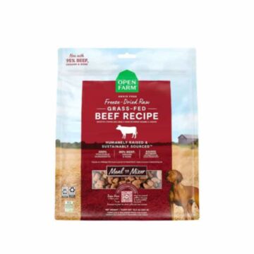 OPEN FARM Dog Food - Freeze-Dried - Grass-Fed Beef 13.5oz