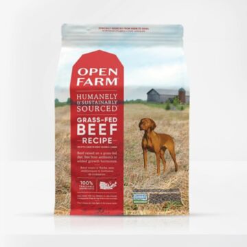 OPEN FARM Dog Food - Grain Free - Grass-Fed Beef 12lb
