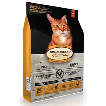 Oven Baked Cat Dry Food - Senior Cat and Weight Management - Chicken 2.5lb 