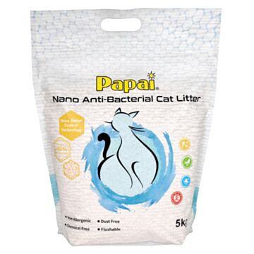Papai Nano Anti-Bacterial Tofu Cat Litter 5kg