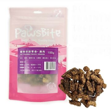 PawsBite Cat & Dog Training Treats - Air Dried Venison