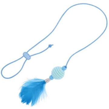 Petio Cat Toy - String Cool Feather (Blue)