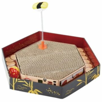 Petio Cat Toy - Conveyor Belt Sushi Set (With Scratch & Ball & Teaser)