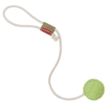 Petio Cat Toy - Loofah & Cowhide Green String