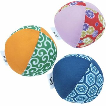 Petio Dog Toy - Squeaking Japanese Ball (Random Color)