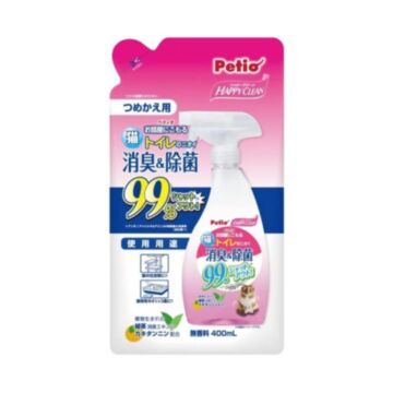 Petio Happy Clean Sterilization & Deodorization Spray for Cat Toilet 400ml (Refill)