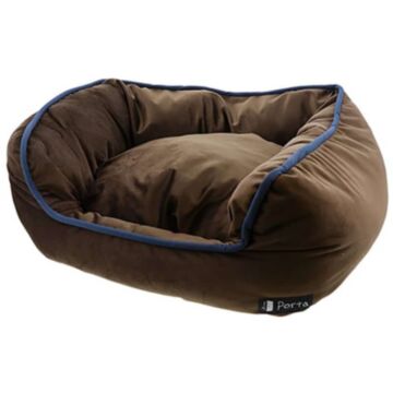 PETIO Velour Dog Bed - Brown (Large)