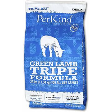 PetKind Grain Free Dog Food - Green Lamb Tripe 25lb