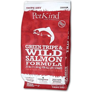 PetKind Grain Free Dog Food - Green Tripe & Wild Salmon 25lb
