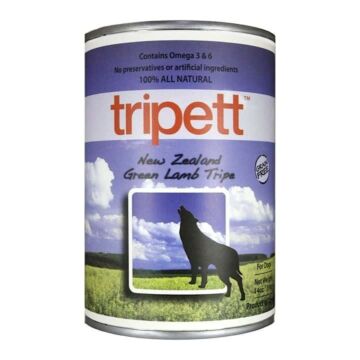 PetKind Tripett Grain Free Dog Canned Food - Green Lamb Tripe 14oz