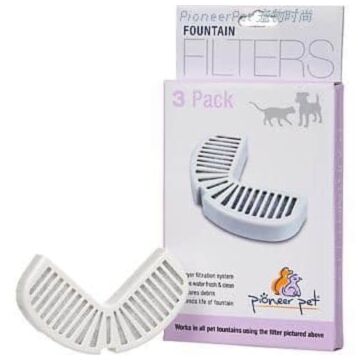 pioneer pet ceramic and stainless steel rain drop drinking fountain filter
