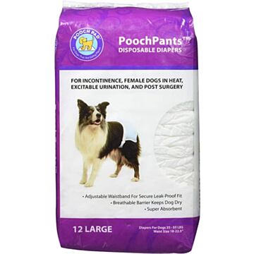 Poochpad Poochpants Disposable Diaper Large