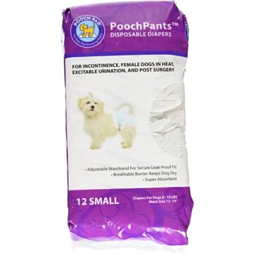 Poochpad Poochpants Disposable Diaper Small 