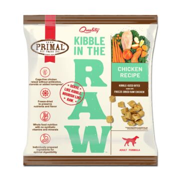 Primal Dog Food - Kibble In The Raw - Freeze-Dried Chicken (Trial Pack)