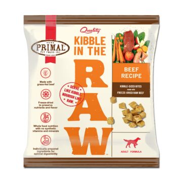 Primal Dog Food - Kibble In The Raw - Freeze-Dried Beef (Trial Pack)