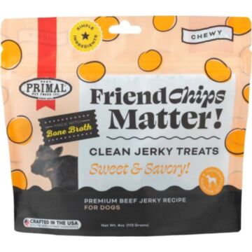 Primal Dog Treat - Beef Jerky Chips - 4oz