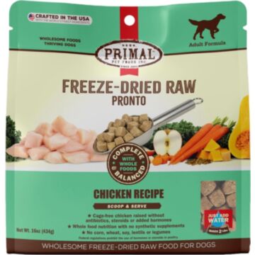 Primal Raw Freeze-Dried - Canine Chicken Pronto 16oz