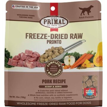 Primal Raw Freeze-Dried - Canine Pork Pronto 16oz