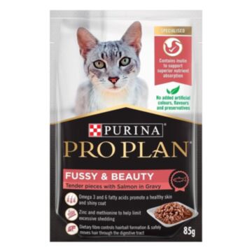 Purina Pro Plan functional Cat Pouch - Fussy & Beauty - Salmon 85g