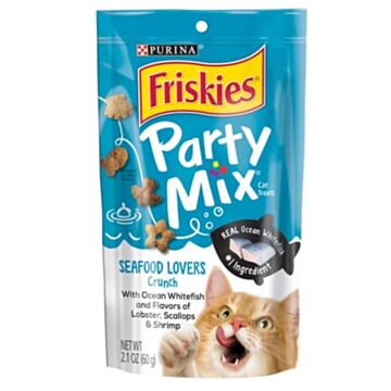 Purina Friskies Cat Treat - Party Mix Seafood Lovers Crunch 6oz
