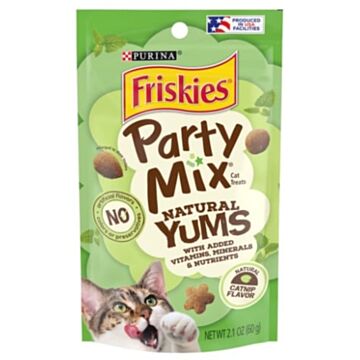 Purina Friskies Cat Treat - Party Mix Natural Yums Catnip Flavor 2.1oz