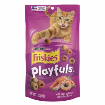 Purina Friskies Cat Treat - Playfuls with Real Salmon and Shrimp