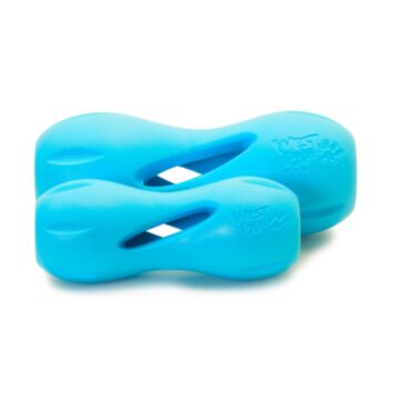West Paw Dog Toy - Qwizl Treat - Blue - L (6.5inches)