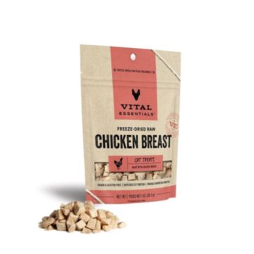 Vital Essentials Cat Treat - Freeze Dried Chicken Breast 1oz