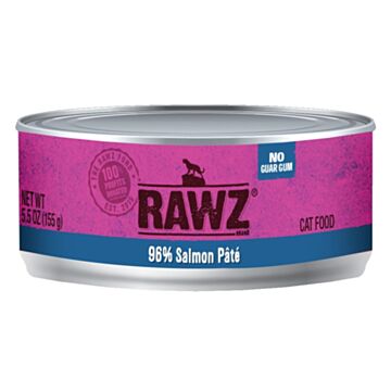 Rawz Cat Canned Food - 96% Salmon Pate 155g