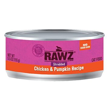 Rawz Cat Canned Food - Shredded Chicken & Pumpkin 155g