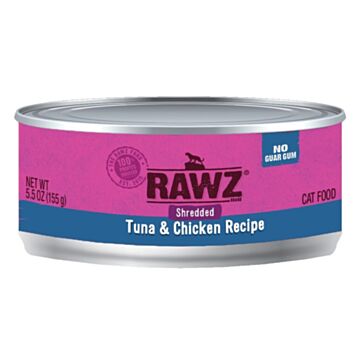 Rawz Cat Canned Food - Shredded Tuna & Chicken 155g