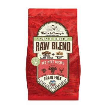 Stella & Chewys Dog Food - Freeze-Dried Raw Blend Baked Kibble - Small Breed Red Meat Recipe 3.5lb
