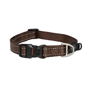 ROGZ Classic Dog Collar - Brown (L)