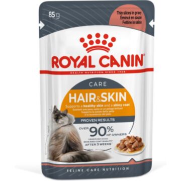 Royal Canin Cat Pouch - Hair & Skin Care Adult (Gravy) 85g
