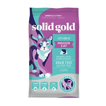 Solid Gold Cat Food - Lets Stay In - Grain Free - Salmon Lentil & Apple 3lb