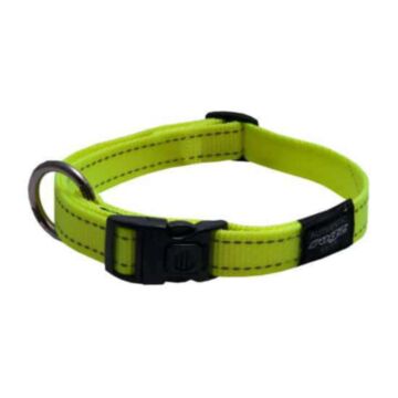 ROGZ Classic Dog Collar - Neon Yellow (S)