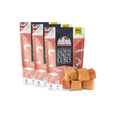Skippers Dog Treat - Salmon Supremes Cubes 70g x3