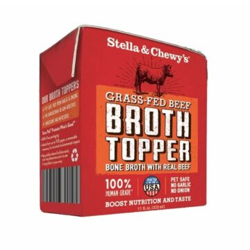 Stella & Chewys Dog Wet Food -  Broth Topper - Grass-Fed Beef 11oz