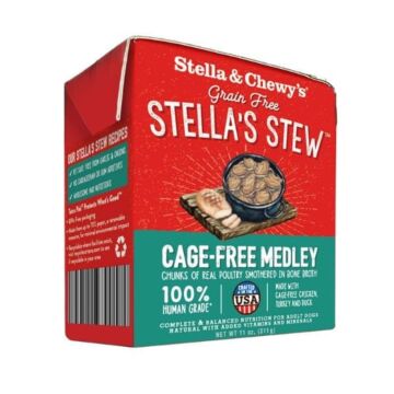 Stella & Chewys Dog Wet Food -  Stella's Stews - Cage-Free Medley Recipe 11oz