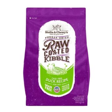 Stella & Chewys Cat Food - Raw Coated Kibble - Cage Free Duck 2.5lb